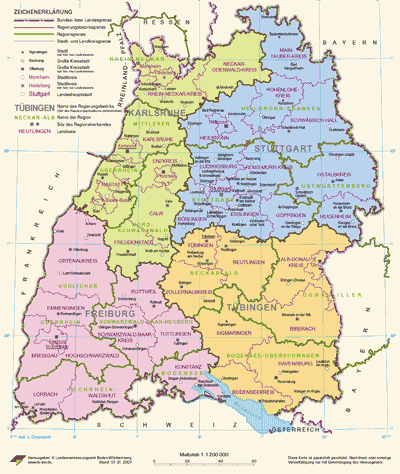 zur BW-Karte im LpB-Shop. Karte: Landesvermessungsamt BW zur BW-Karte im LpB-Shop. Karte: Landesvermessungsamt BW