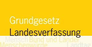 Deckblatt der Landesverfassung von Baden-Württemberg